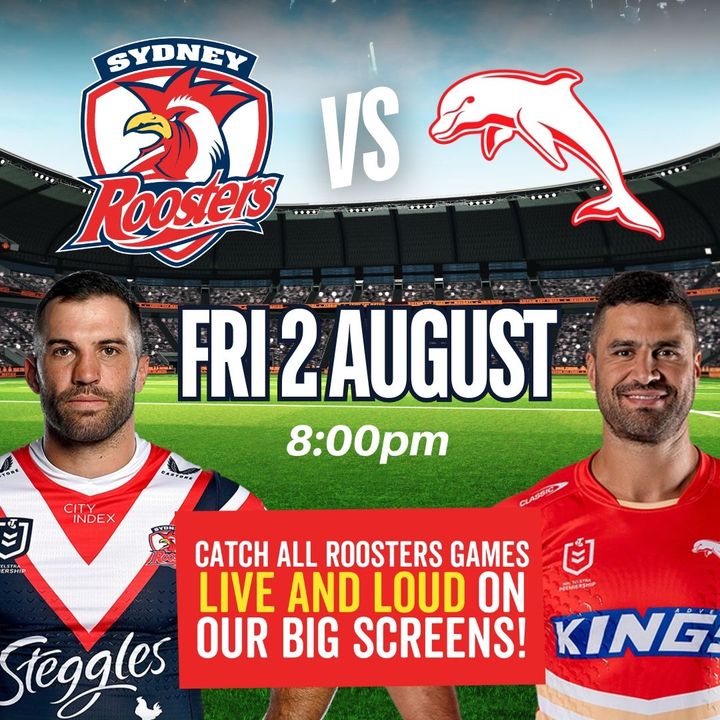 Friday Night Footy! The Roosters are taking on The Dolphins tonight ...